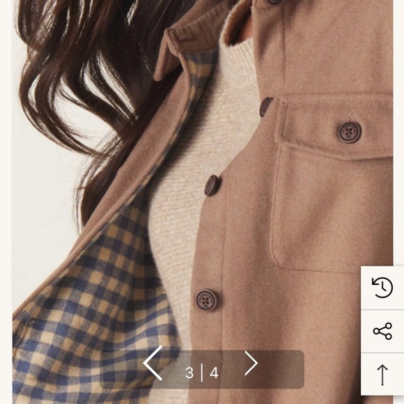 THE NORMAL BRAND BRIGHTSIDE  FLANNEL LINED JACKET IN PINEBARK SZ MEDIUM - Picture 4 of 9